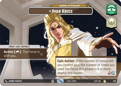 Avar Kriss - Marshal of Starlight - 1011 - Rare (Showcase) - Legends of the Force