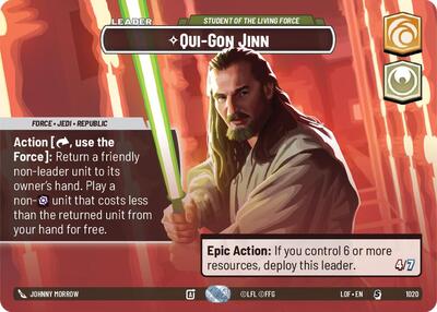 Qui-Gon Jinn - Student of the Living Force - 1020 - Special (Showcase) - Legends of the Force