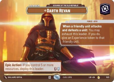 Darth Revan - Scourge of the Old Republic - 1021 - Rare (Showcase) - Legends of the Force
