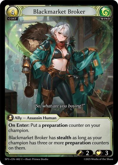 Blackmarket Broker - 002 - Common - Supporter Pack 3