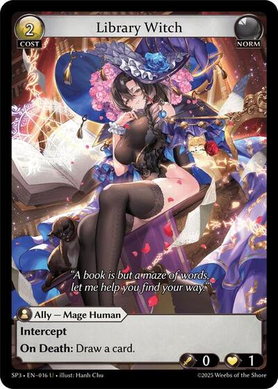 Library Witch - 016 - Uncommon - Supporter Pack 3