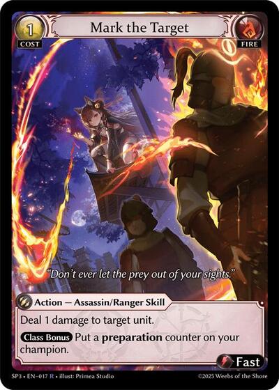 Mark the Target - 017 - Rare - Supporter Pack 3