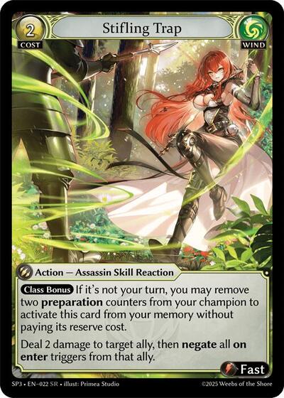 Stifling Trap - 022 - Super Rare - Supporter Pack 3