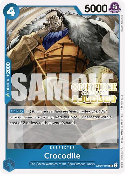 Crocodile (Judge Pack Vol. 6) - OP07-040 - Uncommon - One Piece Promotion Cards