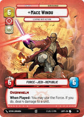 Mace Windu - Leaping into Action - 30 - Uncommon (Foil) - Legends of the Force: Weekly Play Promos