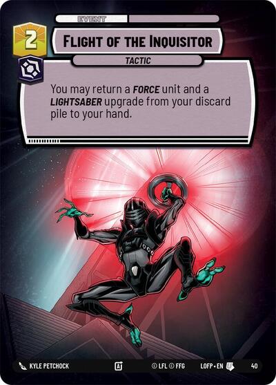Flight of the Inquisitor - 40 - Uncommon (Foil) - Legends of the Force: Weekly Play Promos