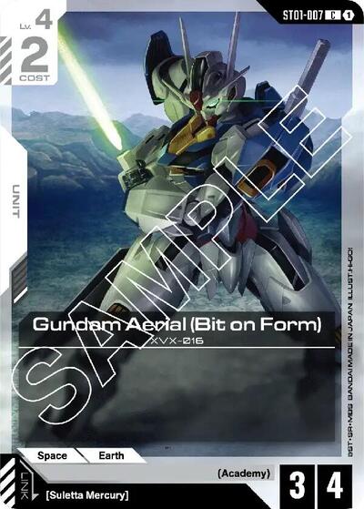 Gundam Aerial (Bit on Form) - ST01-007 - COMMON - Starter Deck 01: Heroic Beginnings