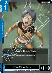 Kai's Resolve - ST01-013 - COMMON - Starter Deck 01: Heroic Beginnings