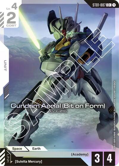 Gundam Aerial (Bit on Form) (C+) - ST01-007 - Full Art Common - Starter Deck 01: Heroic Beginnings
