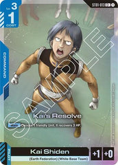 Kai's Resolve (C+) - ST01-013 - Full Art Common - Starter Deck 01: Heroic Beginnings
