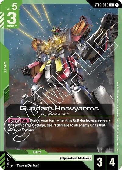 Gundam Heavyarms - ST02-003 - COMMON - Starter Deck 02: Wings of Advance