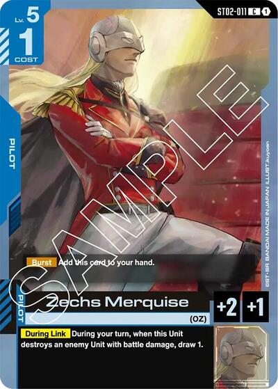 Zechs Merquise - ST02-011 - COMMON - Starter Deck 02: Wings of Advance