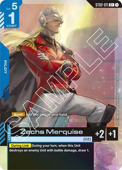 Zechs Merquise (C+) - ST02-011 - Full Art Common - Starter Deck 02: Wings of Advance