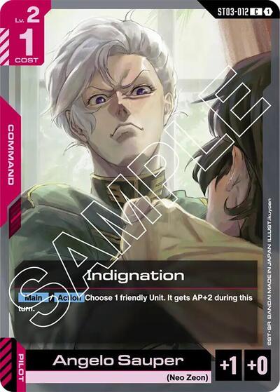 Indignation - ST03-012 - COMMON - Starter Deck 03: Zeon's Rush