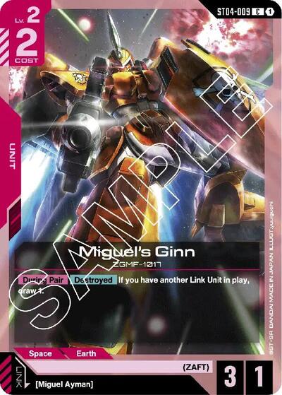 Miguel's Ginn - ST04-009 - COMMON - Starter Deck 04: SEED Strike
