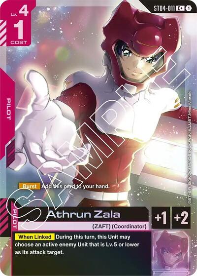 Athrun Zala (C+) - ST04-011 - Full Art Common - Starter Deck 04: SEED Strike