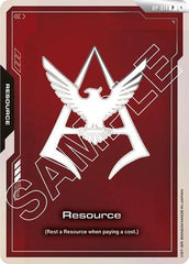 Resource (RP-014) (Char Aznable Emblem) - RP-014 - PROMO - Promotional Resource Tokens