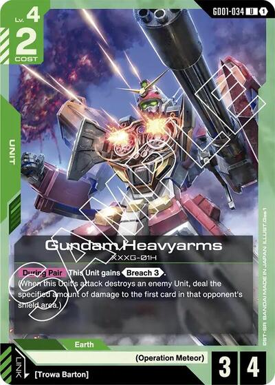 Gundam Heavyarms - GD01-034 - UNCOMMON - Newtype Rising