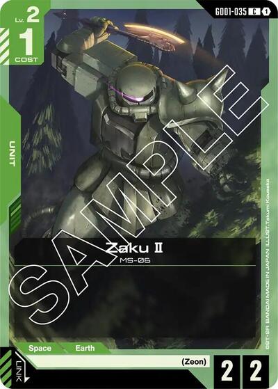 Zaku II - GD01-035 - COMMON - Newtype Rising