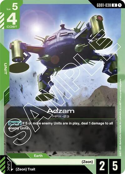 Adzam - GD01-038 - UNCOMMON - Newtype Rising