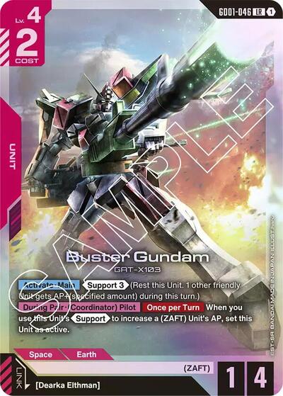Buster Gundam - GD01-046 - LEGEND RARE - Newtype Rising