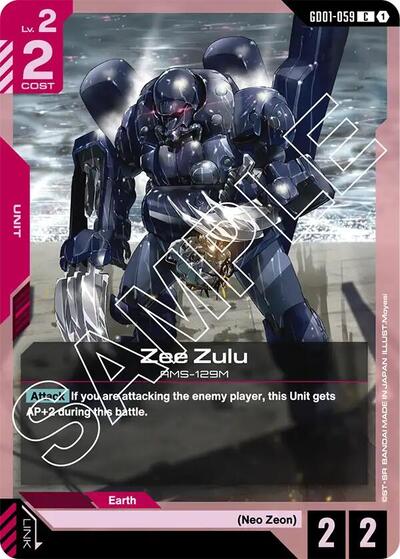 Zee Zulu - GD01-059 - COMMON - Newtype Rising