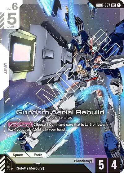 Gundam Aerial Rebuild - GD01-067 - LEGEND RARE - Newtype Rising