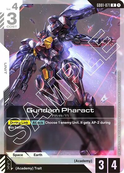 Gundam Pharact - GD01-071 - RARE - Newtype Rising