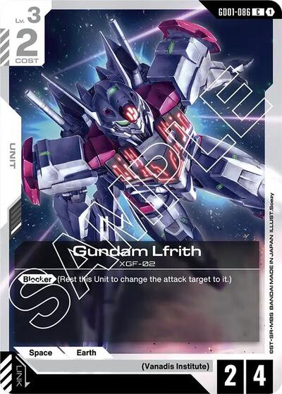 Gundam Lfrith - GD01-086 - COMMON - Newtype Rising