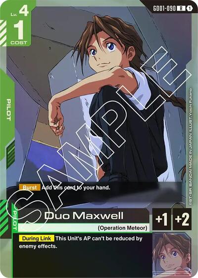 Duo Maxwell - GD01-090 - RARE - Newtype Rising