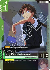 Duo Maxwell - GD01-090 - RARE - Newtype Rising