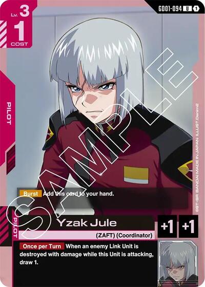 Yzak Jule - GD01-094 - UNCOMMON - Newtype Rising