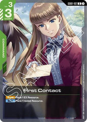 First Contact - GD01-107 - UNCOMMON - Newtype Rising