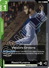 Rasid's Orders - GD01-110 - COMMON - Newtype Rising