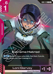 Extreme Hatred - GD01-112 - RARE - Newtype Rising