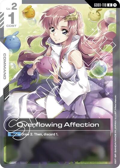 Overflowing Affection - GD01-118 - UNCOMMON - Newtype Rising