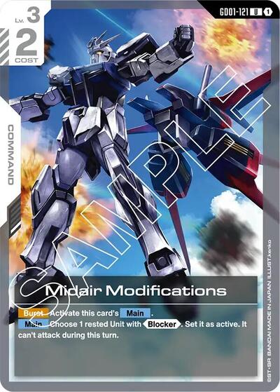 Midair Modifications - GD01-121 - UNCOMMON - Newtype Rising