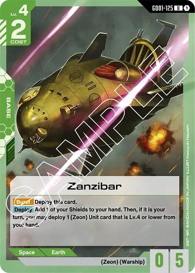 Zanzibar - GD01-125 - UNCOMMON - Newtype Rising