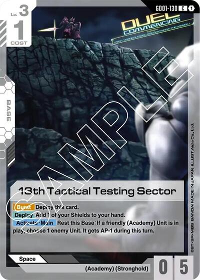 13th Tactical Testing Sector - GD01-130 - COMMON - Newtype Rising