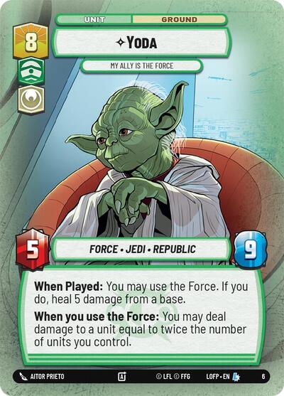 Yoda - My Ally is the Force - 6 - Legendary - Legends of the Force: Weekly Play Promos