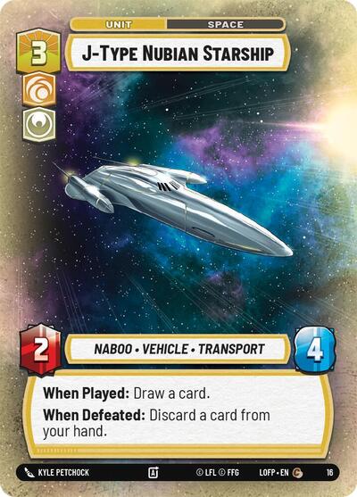 J-Type Nubian Starship - 16 - Common - Legends of the Force: Weekly Play Promos