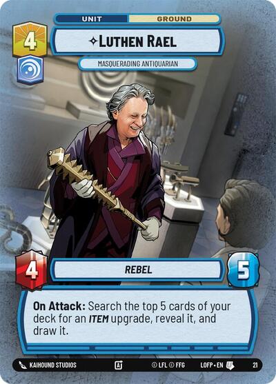 Luthen Rael - Masquerading Antiquarian - 21 - Uncommon (Foil) - Legends of the Force: Weekly Play Promos