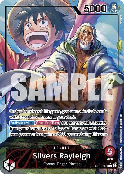 Silvers Rayleigh - OP12-001 - Leader (Alternate Art) - Legacy of the Master