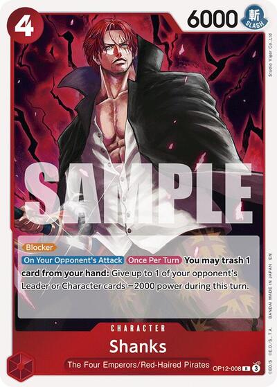 Shanks - OP12-008 - Rare - Legacy of the Master