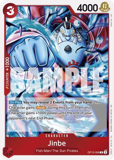 Jinbe - OP12-009 - Rare - Legacy of the Master