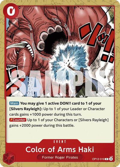 Color of Arms Haki - OP12-019 - Common - Legacy of the Master