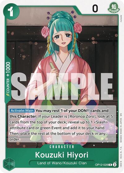 Kouzuki Hiyori - OP12-028 - Rare - Legacy of the Master