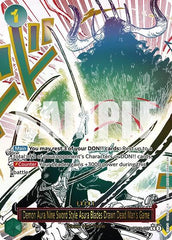 Demon Aura Nine Sword Style Asura Blades Drawn Dead Man's Game - OP12-037 - Rare (Alternate Art) - Legacy of the Master