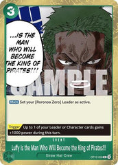 Luffy Is the Man Who Will Become the King of Pirates!!! - OP12-039 - Rare - Legacy of the Master