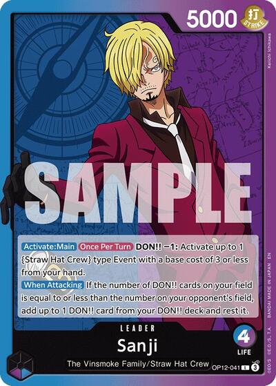 Sanji - OP12-041 - Leader - Legacy of the Master